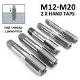 thumbnail image 3 of Lefu 1 Pair Right Hand Machine Straight Fluted Fine Thread Metric Connector Hand Tap, 3 of 4