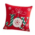 thumbnail image 4 of Funda de almohada navideña, regalo de Navidad con cremallera, decorativa de una sola cara. Estilo G, 4 of 9