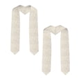 thumbnail image 2 of Hirioo Elegant Gold Leaf Pattern for 72" Graduation Shawl Stole Unisex Adults Graduation Sash Honor Graduation Stole for High School and College-Sharp Corner, 2 of 7