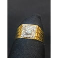 thumbnail image 3 of Pave 0.82 Cts Round Brilliant Diamonds Men's Solitaire Wedding Ring In Fine 18K Yellow Gold, 3 of 13