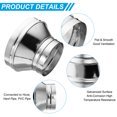 thumbnail image 3 of Unique Bargains 12 Inch to 8 Inch Round Duct Reducer Increaser Connector, Galvanized Steel Adapter Pipe Fitting, Silver Tone, 3 of 5