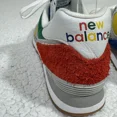 thumbnail image 4 of New Balance 574 x STAUD Rain Cloud Team Red Men’s 8.5 Sneakers Running Shoes, 4 of 6