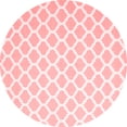 thumbnail image 1 of Ahgly Company Indoor Round Trellis Red Modern Area Rugs, 5' Round, 1 of 4