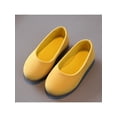 thumbnail image 3 of SIMANLAN Girls Mary Jane Ballerina Flats Dress Shoes (Toddler/Little Kid/Big Kid) Yellow 4.5C, 3 of 3