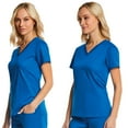 thumbnail image 3 of EON Sport Sporty & Comfy Multi Pocket V-neck Scrub Top [XS - 3XL], 3 of 3
