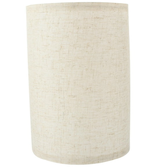 DINHEAROM 1Pcs Beige Linen Replacement Lampshade Glare Protection Half Round Simple Floor Lamp Living Room