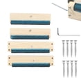 thumbnail image 3 of NewSoul Punch Needle Frame Solid Wood Gripper Strip Frames Easy Assembly Square Rug Hooking Frame 4 Sides Sturdy Tufting Frame for Rug Punch Needle and Embroidery Craft, 3 of 9