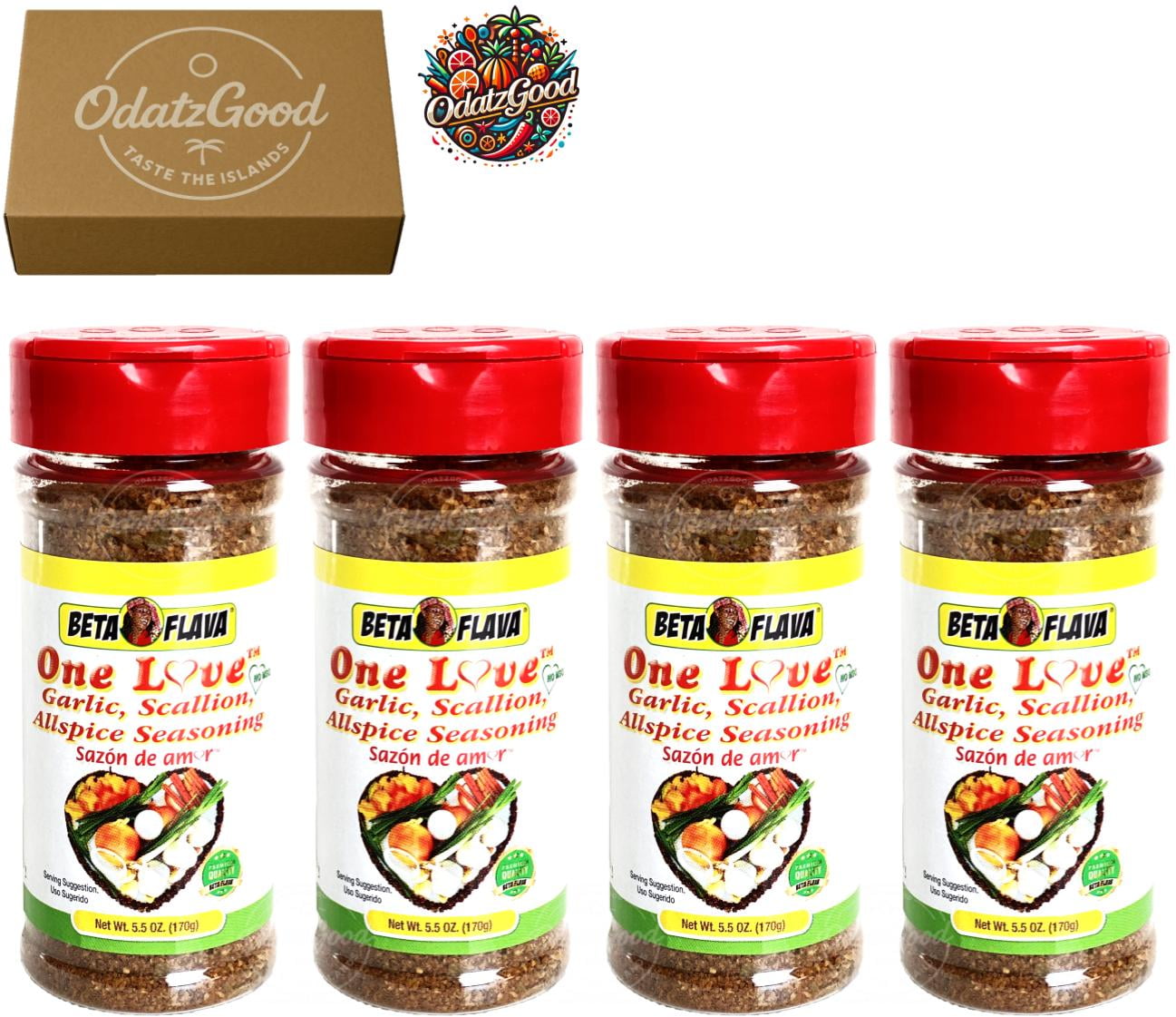 Beta Flava Garlic Scallion 5.5oz (170g) 4-Pack – Curated & Packaged by ODatzGood