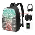 thumbnail image 3 of YFYANG 17" Laptop Backpack, Elephant Decoration style Fashion Travel Work Backpack with USB and Headphone Cable Interface for Men and Women, 3 of 8