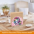 thumbnail image 5 of Cartoon Rainbow and Color Unicorn Napkin Holder for Table Clear Napkin Stand Paper Holder Acrylic Organizer Dispenser Napkins for Dinner Kitchen Restaurant Room, 5 of 8