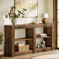 thumbnail image 3 of Tribesigns 59-Inch Farmhouse Console Table, 3-Tier Entryway Table with Storage, 3 of 7