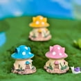 thumbnail image 4 of Naiovety Mushroom House Artificial Mini Atractivo Jardín Decoración Micro-Paisaje Hada Miniatura Casas Dormitorio Carnosidad Patio Decoración Rosa Naiovety HA074839-02, 4 of 6