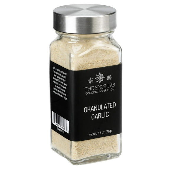 The Spice Lab Granulated Garlic - Gluten-Free Non-GMO All Natural Spice - French Jar - 5007