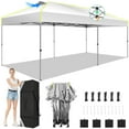thumbnail image 6 of SANOPY 10' x 20' Outdoor Canopy Party Tent EZ Pop Up Canopy Commercial Instant Canopies Gazebo with Air Vent, 8 Stakes & 4 Ropes & 4 Sandbags for Beach Wedding Picnics Camping, 6 of 9