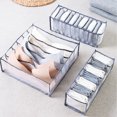 thumbnail image 3 of Sock Organizer Foldable Drawer Organizer Stockings Organizer Storage Boxes for Socks Stockings Ties, 3 of 9