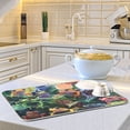 thumbnail image 6 of Colorful Frogs on Leaves Dish Drying Mat 16x18 Absorbent Microfiber Draining Rack Pad for Kitchen Counter Sink, 6 of 8