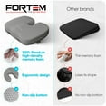 thumbnail image 3 of FORTEM Seat Cushion, Office Chair Cushion, Memory Foam Car Seat Cushions, Sciatica Coccyx Tailbone Pain Relief, Chair Cushions for Back Support, Sitting Pad for Gaming, Washable Cover, Non Slip, 3 of 10