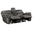 thumbnail image 3 of Tony 80 Inch Power Double Recliner Loveseat- Console Cupholders- USB- Gray, 3 of 6