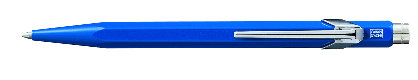 Ballpoint Pen Sapphire Blue 849.150 New! Caran D'ache Metal Collection 
