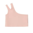 thumbnail image 1 of Gibobby Blusa Niñas Niños pequeños Dance Tank Top One Hombro Racerback Tie Dye Crop Tank Top Sleeeveless Sports Dance Top for Ballet Gymnastics Dancewear （Rosa， 3-4 Años), 1 of 3