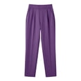 thumbnail image 5 of Hilenly Pull On Dress Pants for Women High Waisted Stretchy Work Pants Tapered Travel Golf Pants Office Slacks with Pockets, 5 of 8
