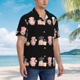 thumbnail image 3 of Zufioo Baker Gnome Hawaiian Shirt for Men,Beach Shirts Tropical Vacation Shirts,Sleeve Casual Button Down Shirt with Pocket for Travel,Beach,Party,daily,Large, 3 of 7