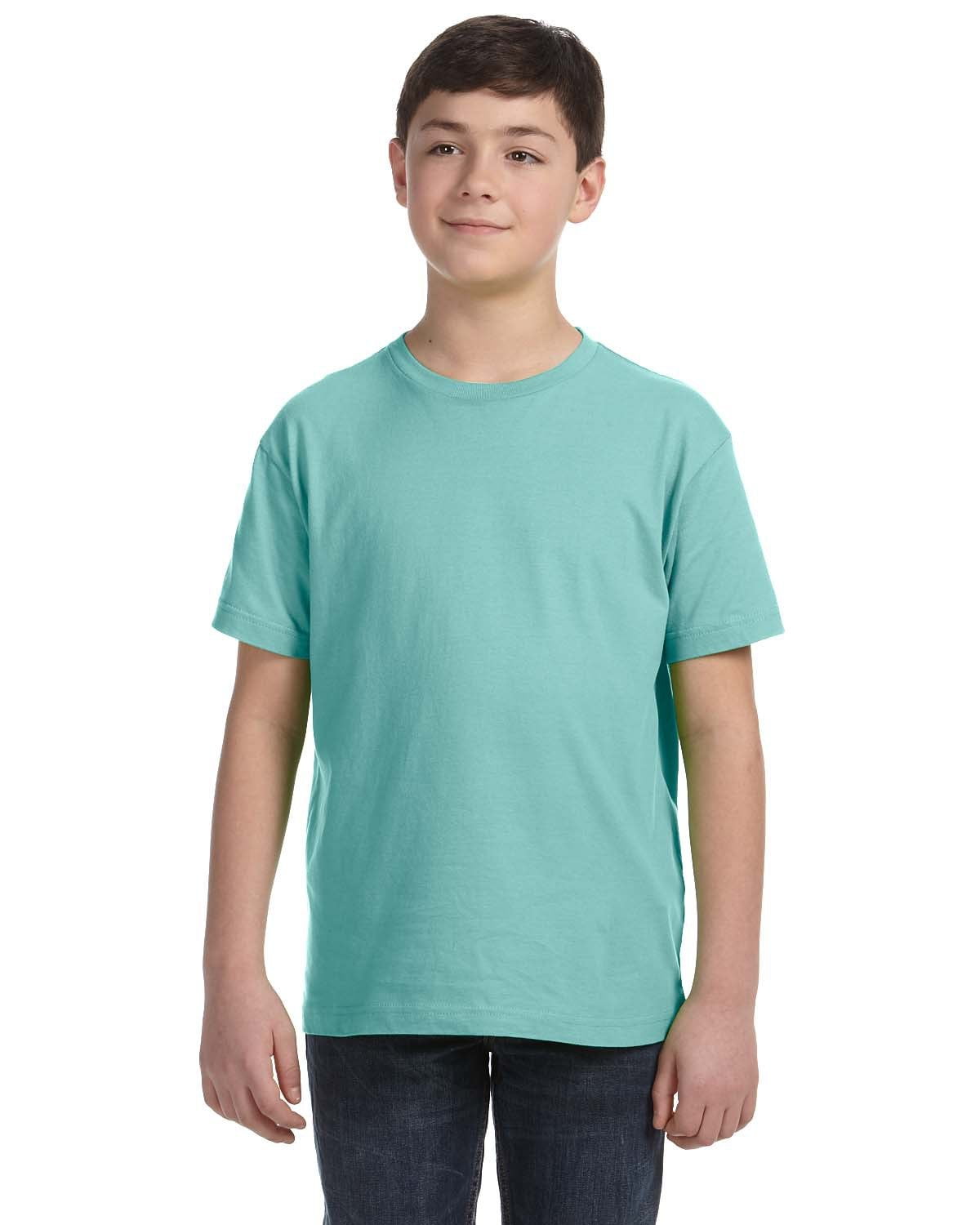 Aquaguard Boys 3-Pack T-Shirt Crew Neck Short Sleeve 100% Cotton Tee, Size: 4-14 - Small - Chill