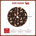 thumbnail image 3 of Kdxio Labrador Retriever Dog Print Christmas Tree Skirt Christmas Xmas Tree Skirts Mat for New Year Holiday Christmas Party Decorations-30", 3 of 7