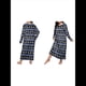 thumbnail image 3 of Camisón de Larga para Mujer, Estampado, Camiseta, Vestido de Dormir Alce - Azul XXL, 3 of 6
