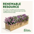 thumbnail image 3 of Exlonjet Cedar Wood Planter Box, 46" x 11" x 10" - Made in USA with North American Cedar, 3 of 7