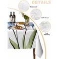 thumbnail image 2 of Blue Tulip Table Cloth, Abstract Flower Country Farm Floral White Waterproof Tablecloth for Rectangle Tables, Reusable Washable Fabric Table Cover for Restaurant Kitchen Dining Tables 60"x84", 2 of 6