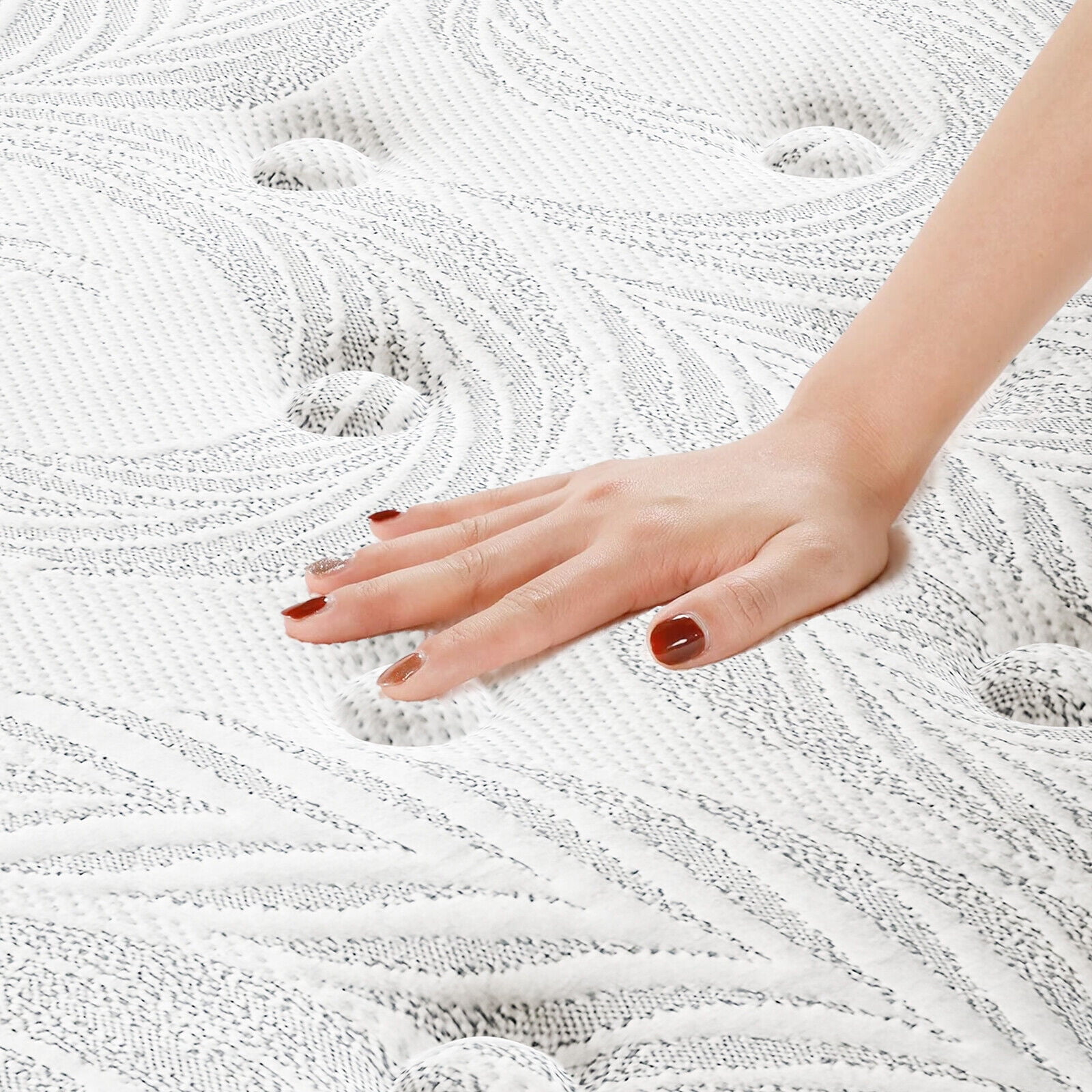 BoTong 12 inch Queen Medium Plush Innerspring Mattress Multi Layer Hybrid Pocket Spring pillow top mattress in a Box