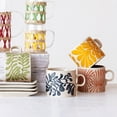 thumbnail image 2 of Creative Co-Op Stoneware Mug with Abstract Design, Multicolor, Set of 12, 2 of 5