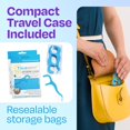 thumbnail image 6 of Dental Floss Picks for Adults with Brush Picks, Mint Flavor, 100 Count, 2 Travel Cases, Tooth Picks flossers for Adults that Glide on Tight Teeth for Sensitive Gums, Floss Picks for Teeth, Easy Grip, 6 of 15