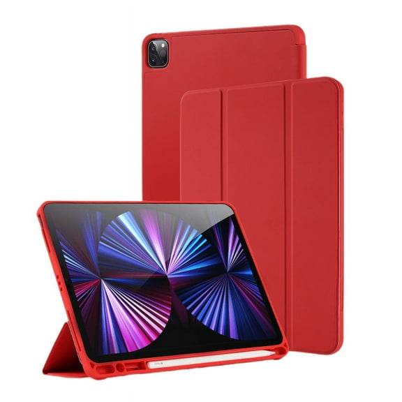 Case Compatible with iPad7/8/9(10.2), Smart Cover Auto Wake/Sleep (Red)