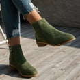thumbnail image 5 of POROPL Ankle Boots for Women Low Heel Side Zip Up Shoes,Womens Boots Size 5.5, 5 of 5