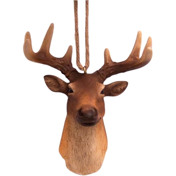 Deer Head Christmas Ornament, Great Gift for Hunters, 5 Inches