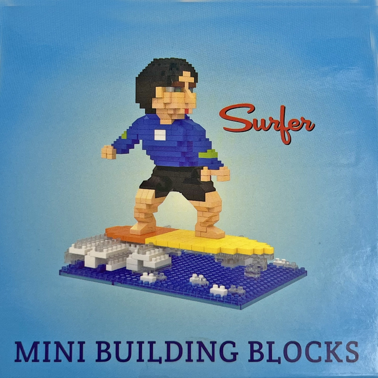 Hawaiian Collectible Mini Building Block Surfer