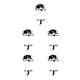thumbnail image 1 of Pegatinas de Pared Matsuzay Oscuras para Interruptor de Luz 003 Type2 NO2, 1 of 6