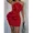 Red-XL, variant on Red 3D Floral Bodycon Mini Dress With Strapless Fit And Flower