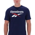 thumbnail image 4 of Playera Reebok Hombre Big Logo Crew Neck Azul Casual azul M, 4 of 5