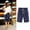 Navy, variant on Summer Saving Clearance AXXD Biker Shorts Lady Plus Size Summer Printed Cotton Linen Casual Pants Shorts Summer Savings Clearance