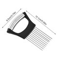 thumbnail image 4 of CNKOO Onion Slicer Stainless Steel Onion Needle Portable Vegetable Slicer Kitchen Accessory  Type 2, 4 of 10