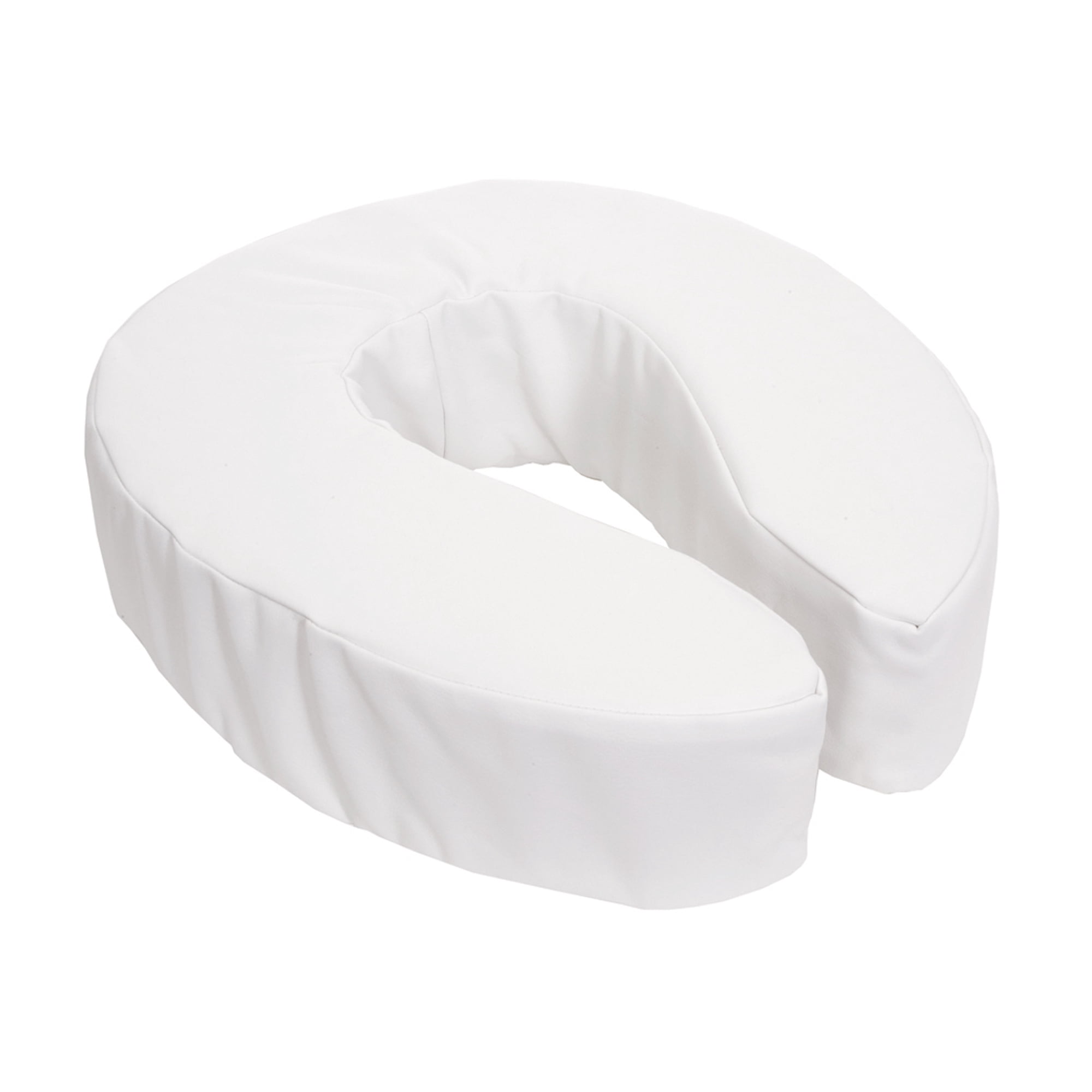 Essential Medical Supply Foam Padded Toilet Seat Riser with Attachment and Washable Cover, 2"