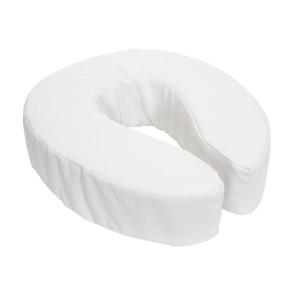Essential Medical Supply Foam Padded Toilet Seat Riser with Attachment and Washable Cover, 2"