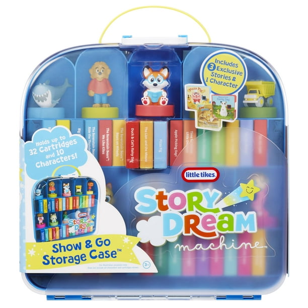 Estuche de almacenamiento Little Tikes Story Dream Machine con libros 3+
