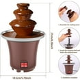 thumbnail image 3 of 3-Tier Stainless Steel Chocolate Fountain for Parties & Weddings - 10oz Capacity with Continuous Flow for Fruits, Marshmallows & Dips, 3 of 6