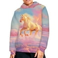 thumbnail image 5 of DISNIMO Girls Horse Hoodies Size 6-7 Pullover Hoodie Boys and Girls Matching Hoodies for Kids Hoodie Sweatshirt with Hoodies Sweatshirts with Pockets for Girls Children Fall Clothes Soft, 5 of 7