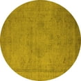 thumbnail image 1 of Ahgly Company Indoor Round Oriental Yellow Industrial Area Rugs, 7' Round, 1 of 4