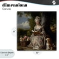 thumbnail image 4 of Stupell Industries Glam Rococo Lady with Dog Canvas Art, 17 x 17, by The Wands Want, 4 of 8